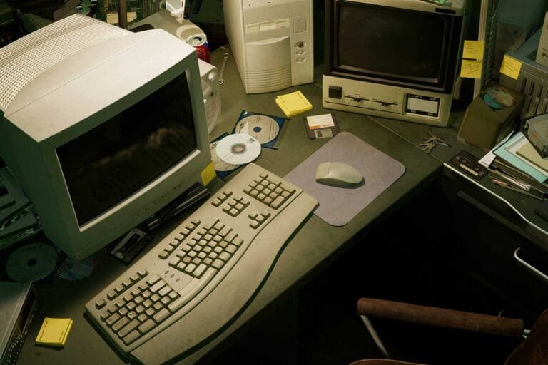 Das Bild zeigt alte PC als Beispiel für Obsolete Bauteile